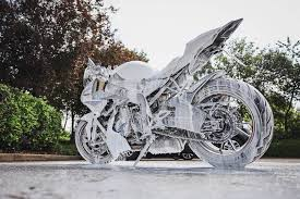 Clean, shiny motorcycle after detailing