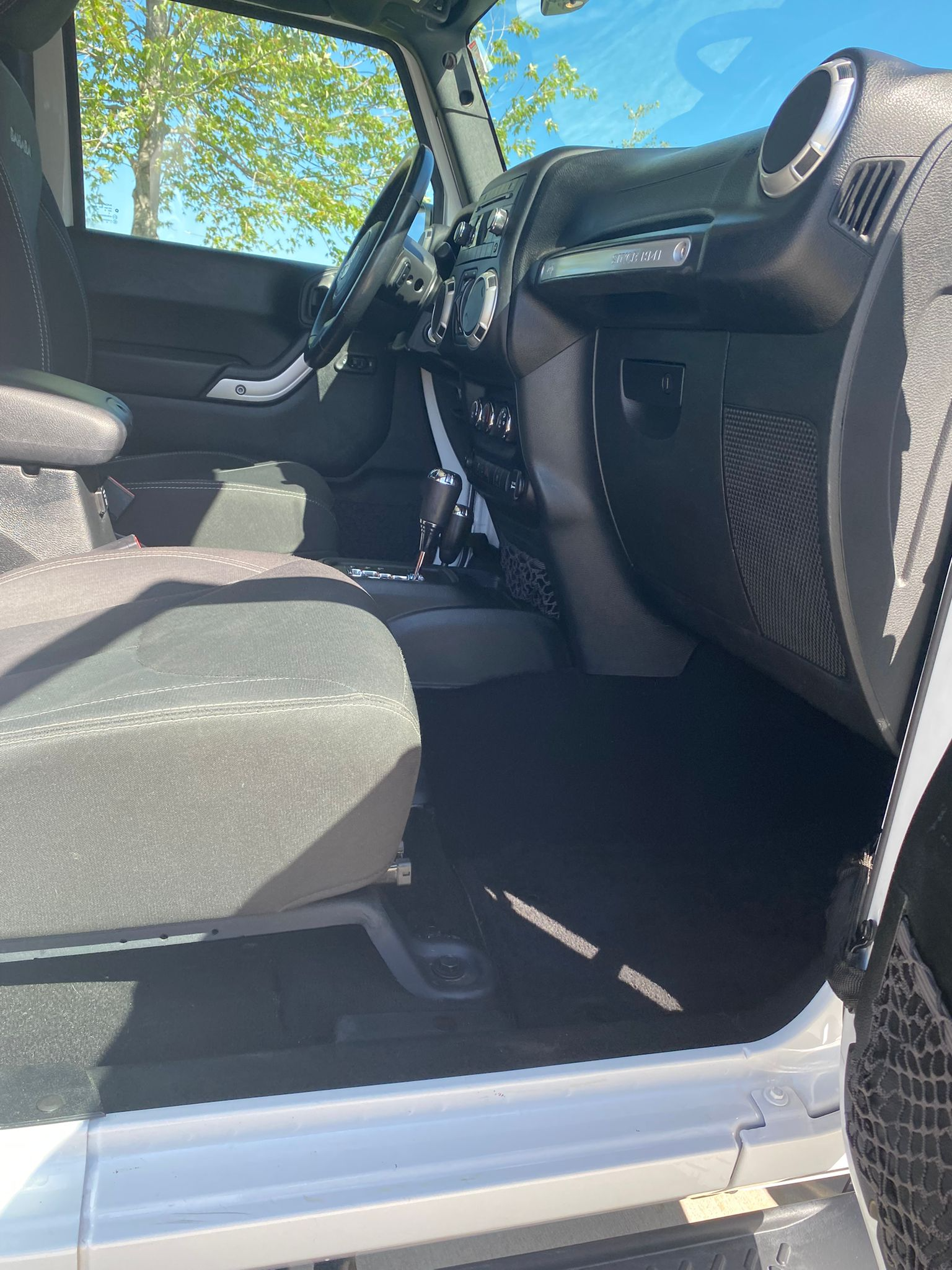 Front passenger side with detailed interior cleaning