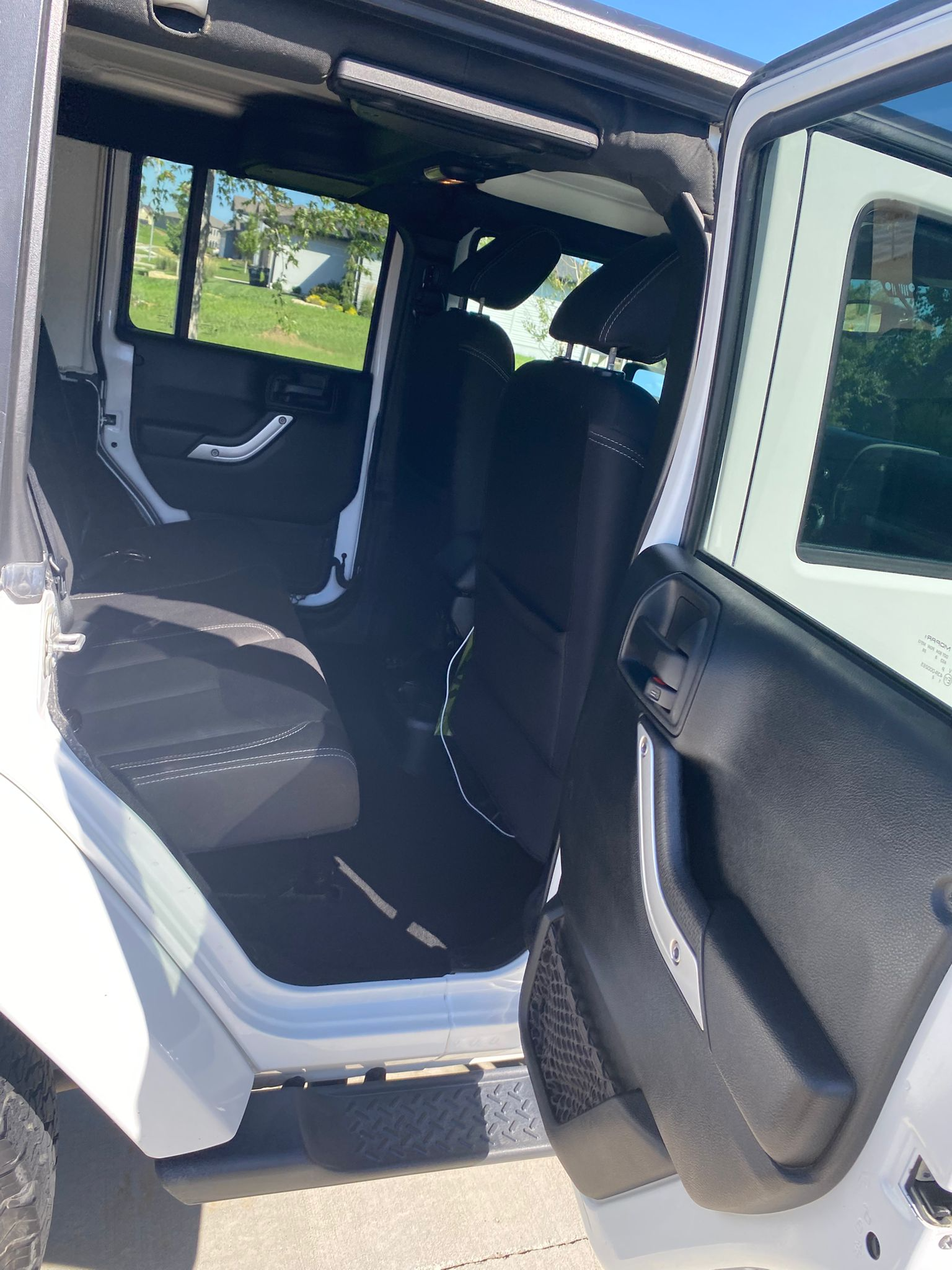 Rear seats professionally cleaned and restored