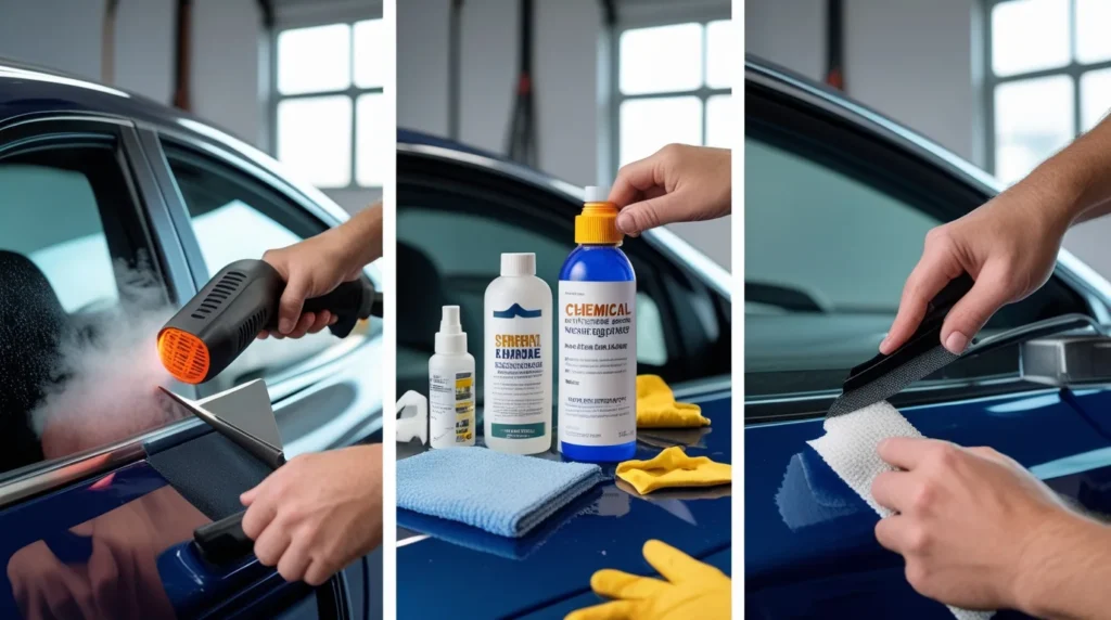 Professional window tint removal and installation